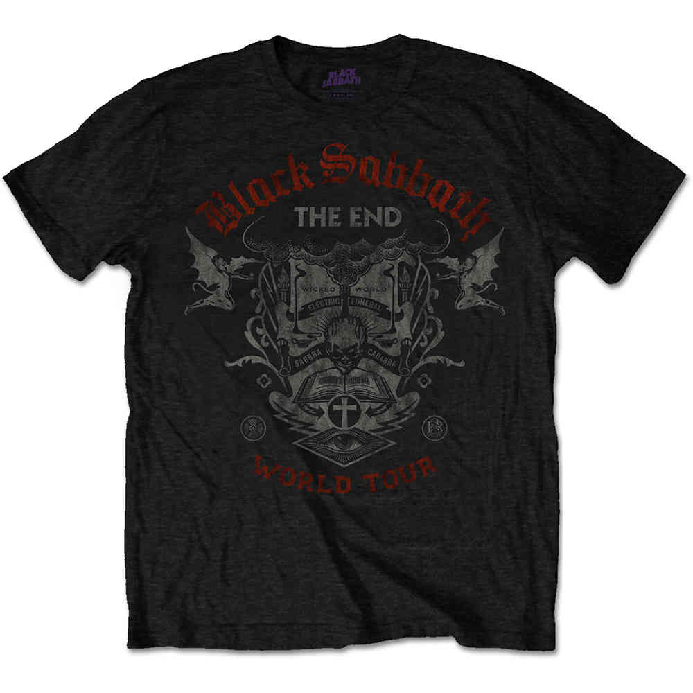 Black Sabbath - The End Mushroom Cloud Herren TShirt - Schwarz